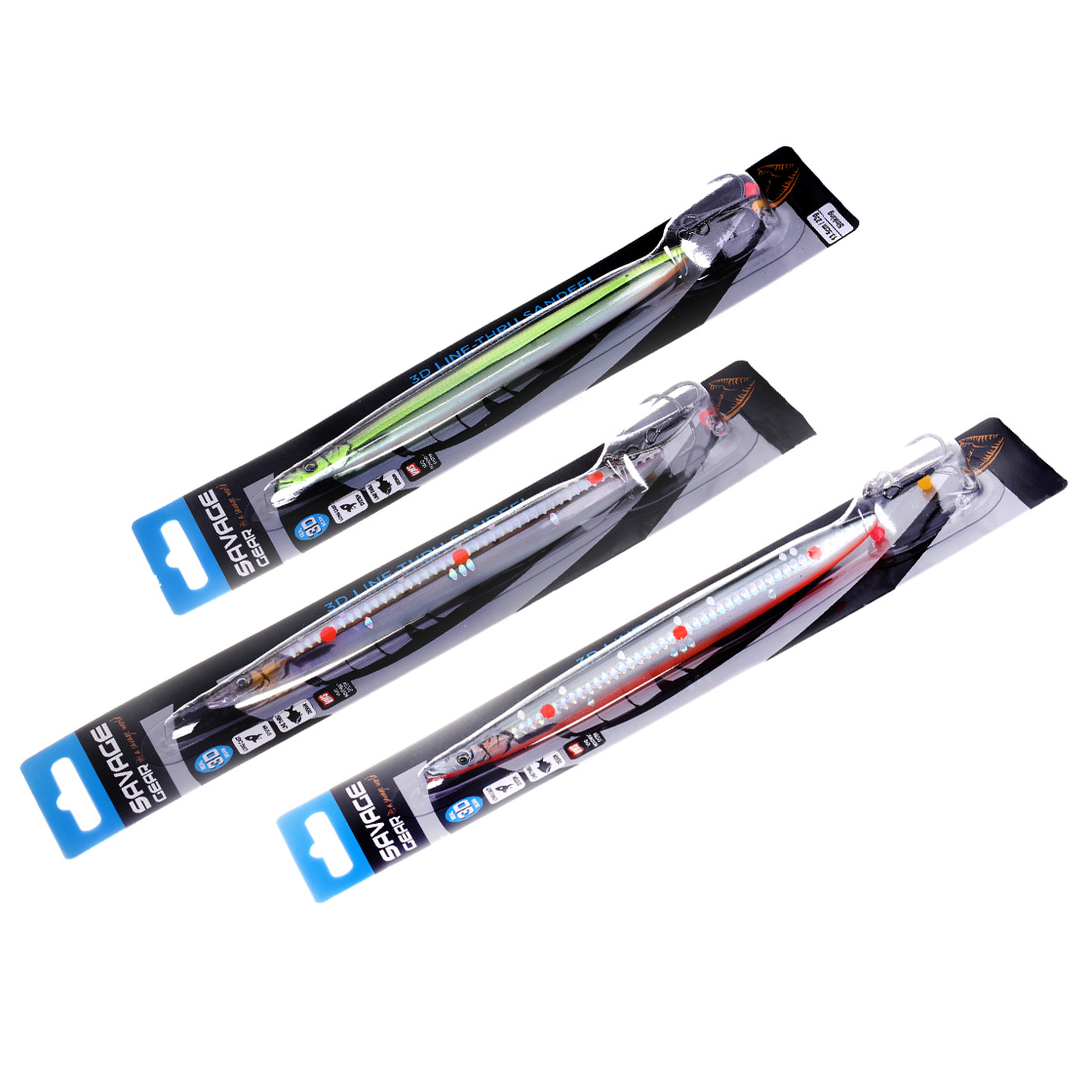 Savage Gear Line Thru Sandeel 12,5 cm - 19 g Limited Editon Hot Spots & Loose Scales