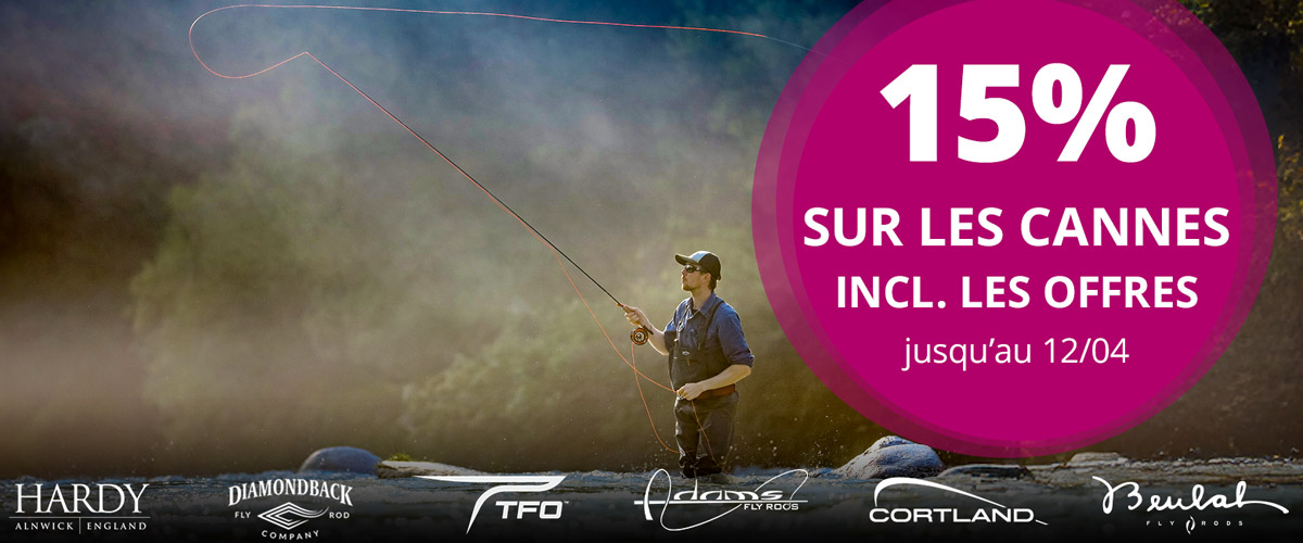 15% sur toutes les Cannes jusqu'au 12/04