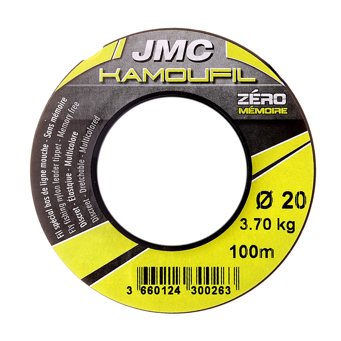 Bas de ligne JMC Kamoufil Euro Nymph Mono 100m ECO Spool