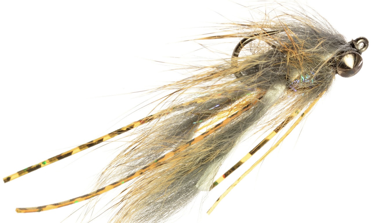 Umpqua Streamer Hell Razor Craw Gris naturel #12