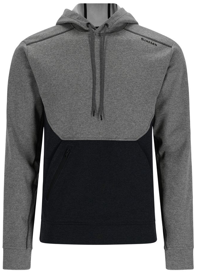 Simms CX Hoody sweat à capuche steel heather/black heather