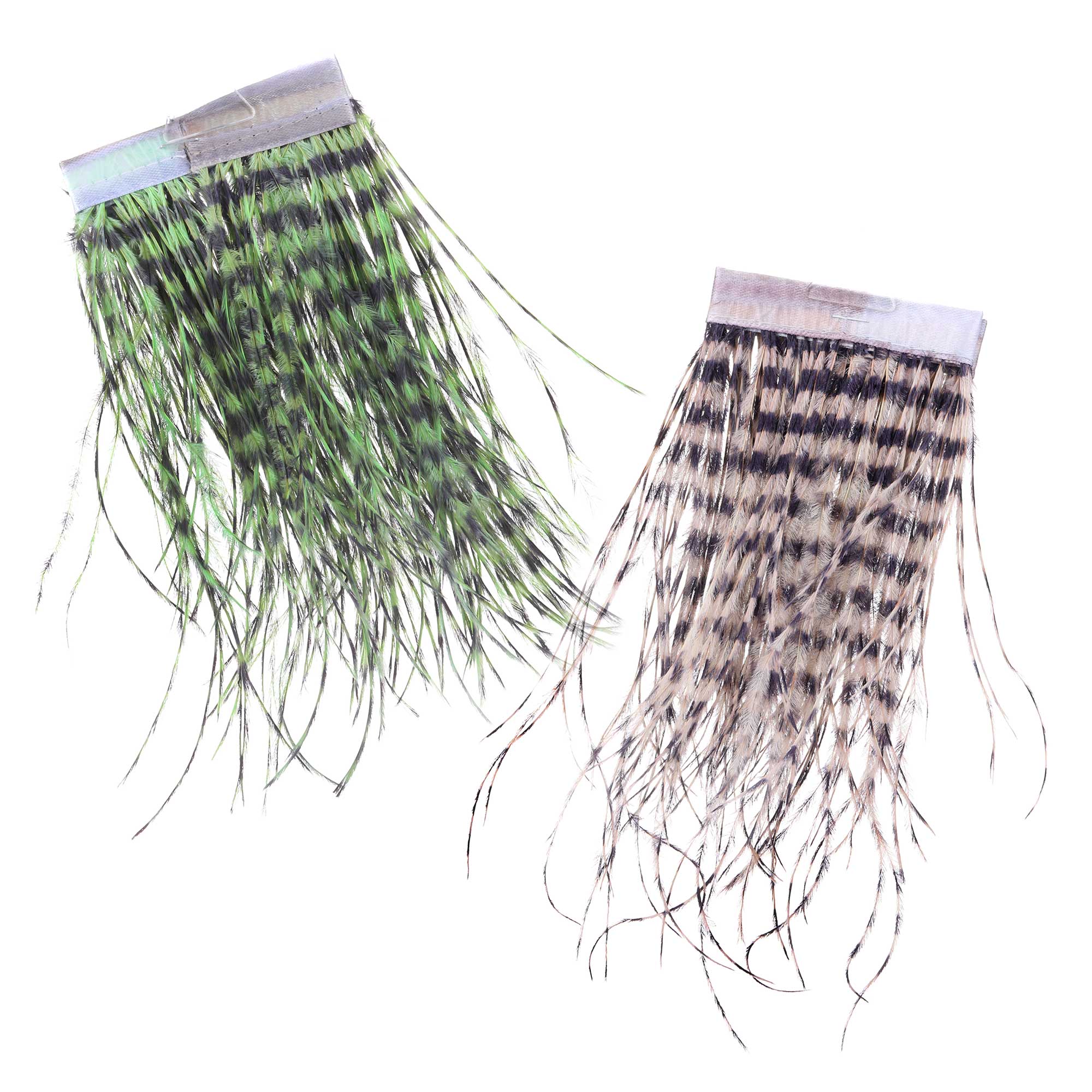 MFC Strung Barred Ostrich - Plumes d'autruche Grizzly