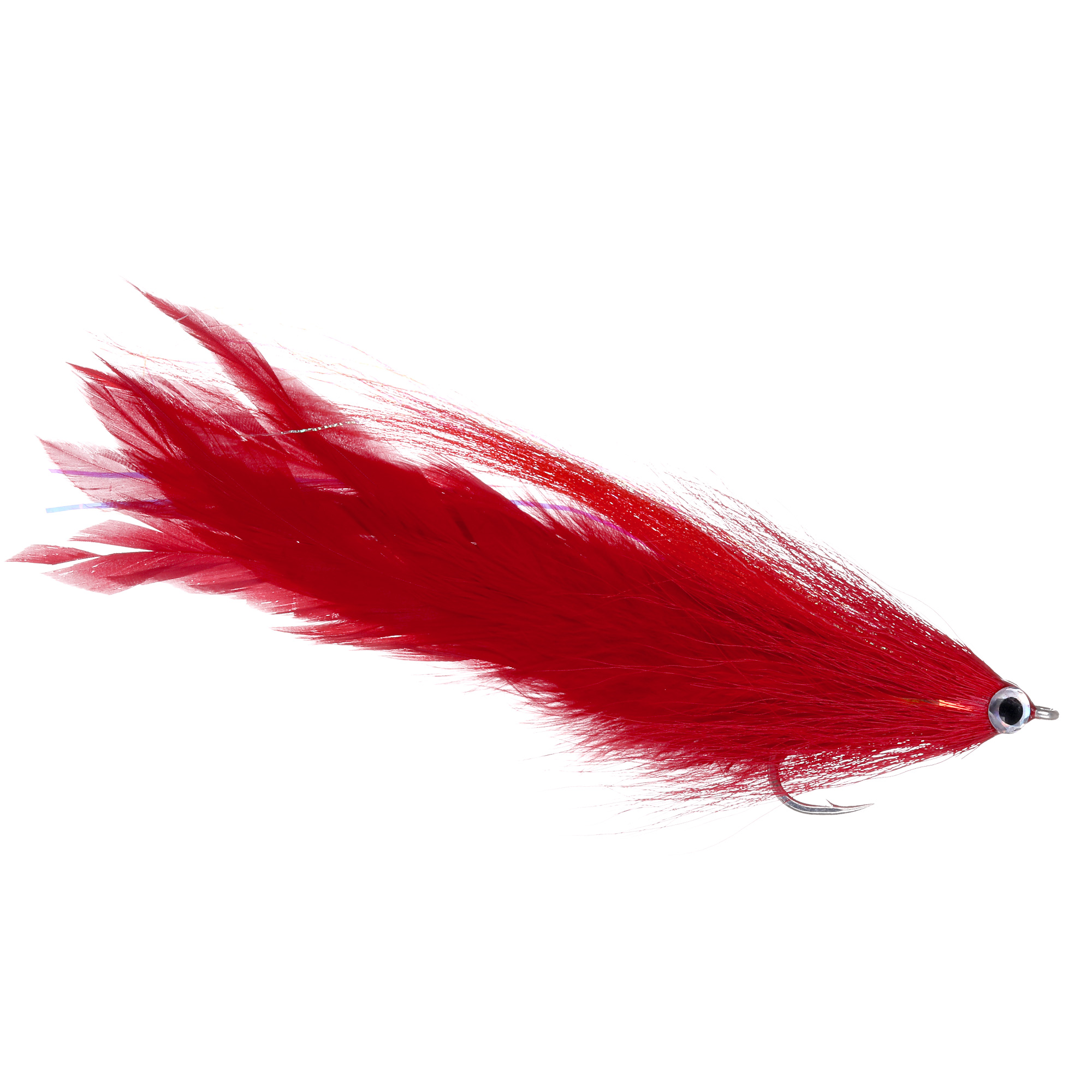 Superflies Hollow GT Deceiver Red Gamakatsu SL12S #6/0 Mouche d'eau salée