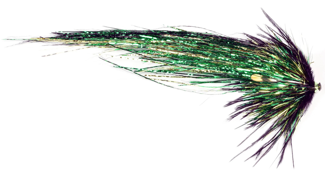 Frödin Flies Mouche tubulaire Flash Wing Series - Gaudy Green