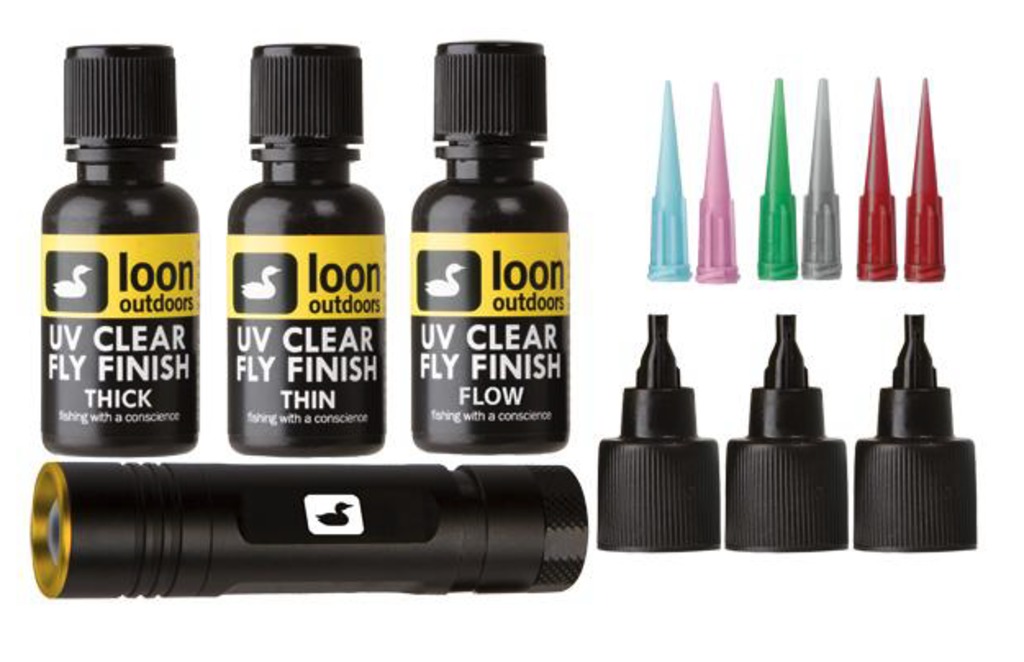 Loon UV Fly Tying Kit avec UV Bench Light (1/2 oz)