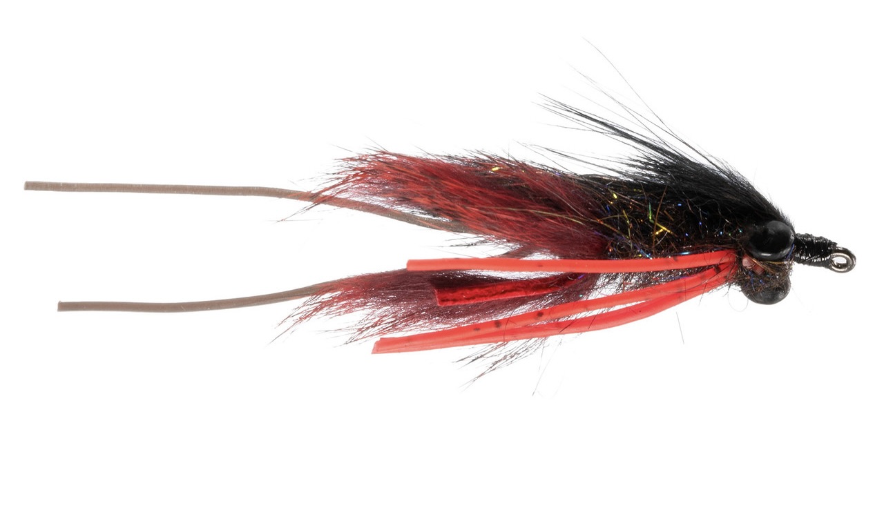 Umpqua Streamer Pinch Hitter #6 Noir Rouge