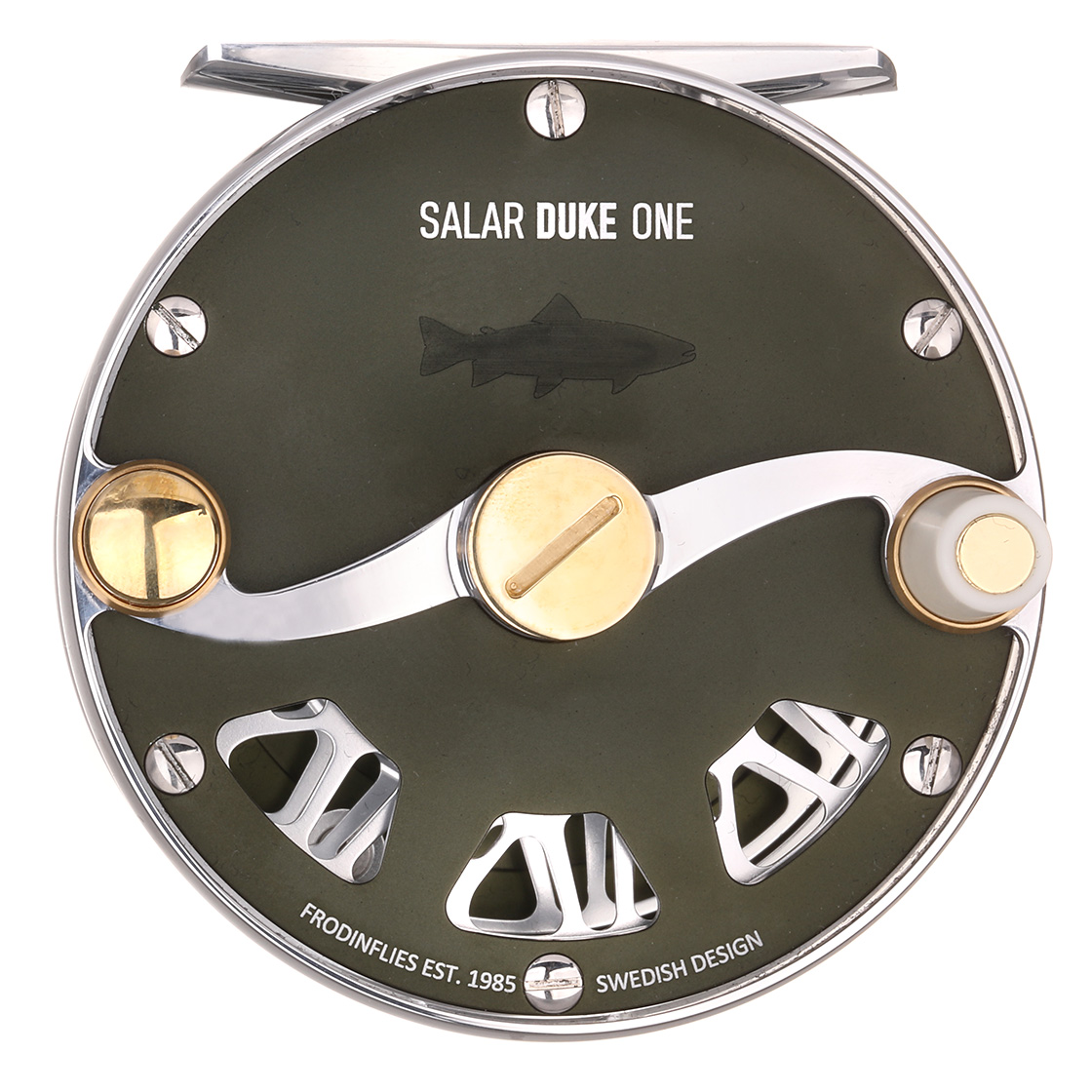 Frödin Salar Duke Reel moulinet de mouche mat hunter green