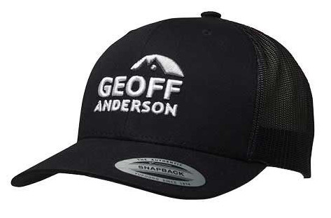 Geoff Anderson Snapback Trucker casquette noir