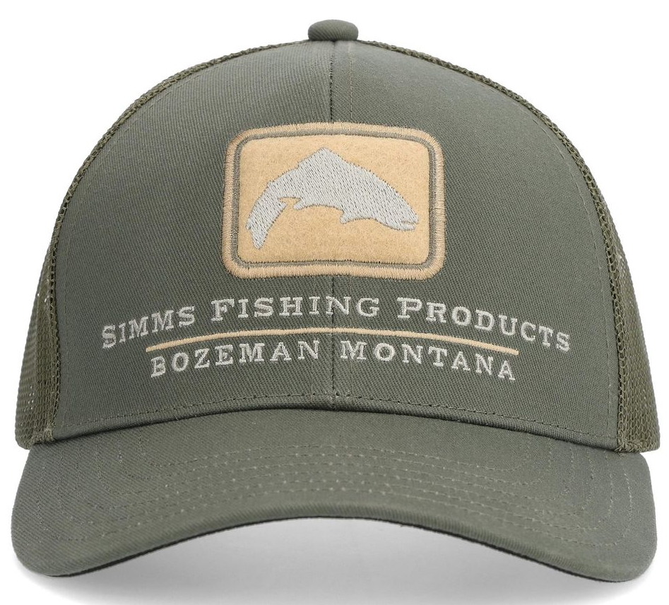 Simms Double Haul Icon Trucker Cap casquette smokey olive