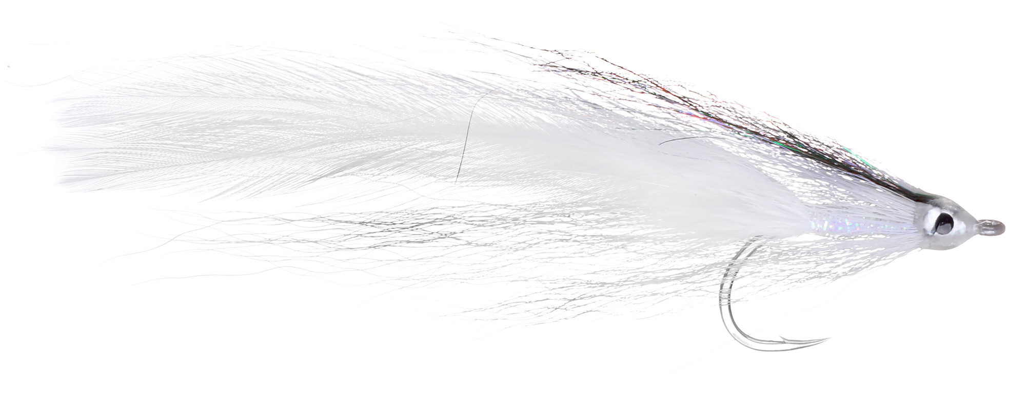 Fulling Mill Streamer Deceiver White #2/0