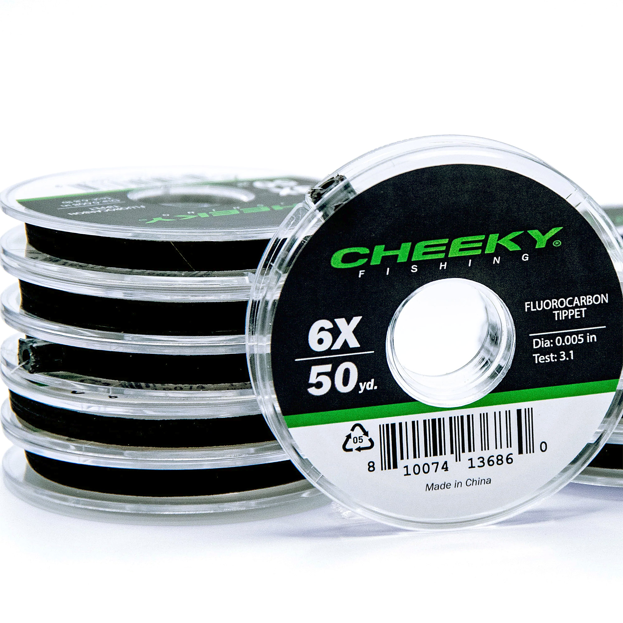 Cheeky Fluorocarbon Tippet 50yds Spool Matériau du bas de ligne