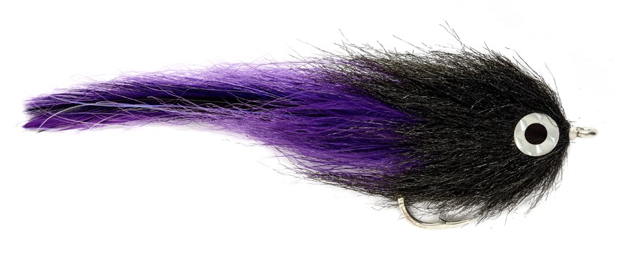 Fulling Mill mouche d'eau salée - Black & Purple Brushy