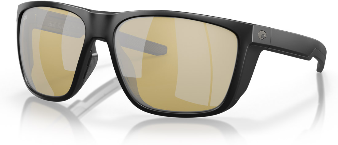 Costa Lunettes polarisantes Ferg XL Matte Black (Sunrise Silver Mirror 580G)