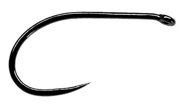 Fulling Mill Grab Gape Trout Hook Black Nickel Barbless Hook 50pc