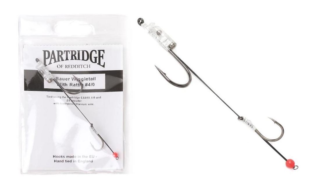 Partridge Bauer Wiggletail Pike Rig avec crécelle