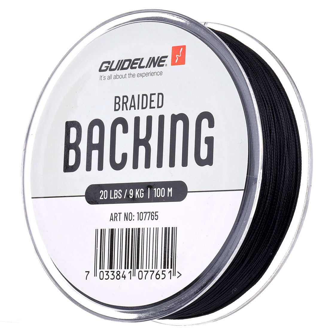 Guideline Braided Backing 100 m 20 lbs noir