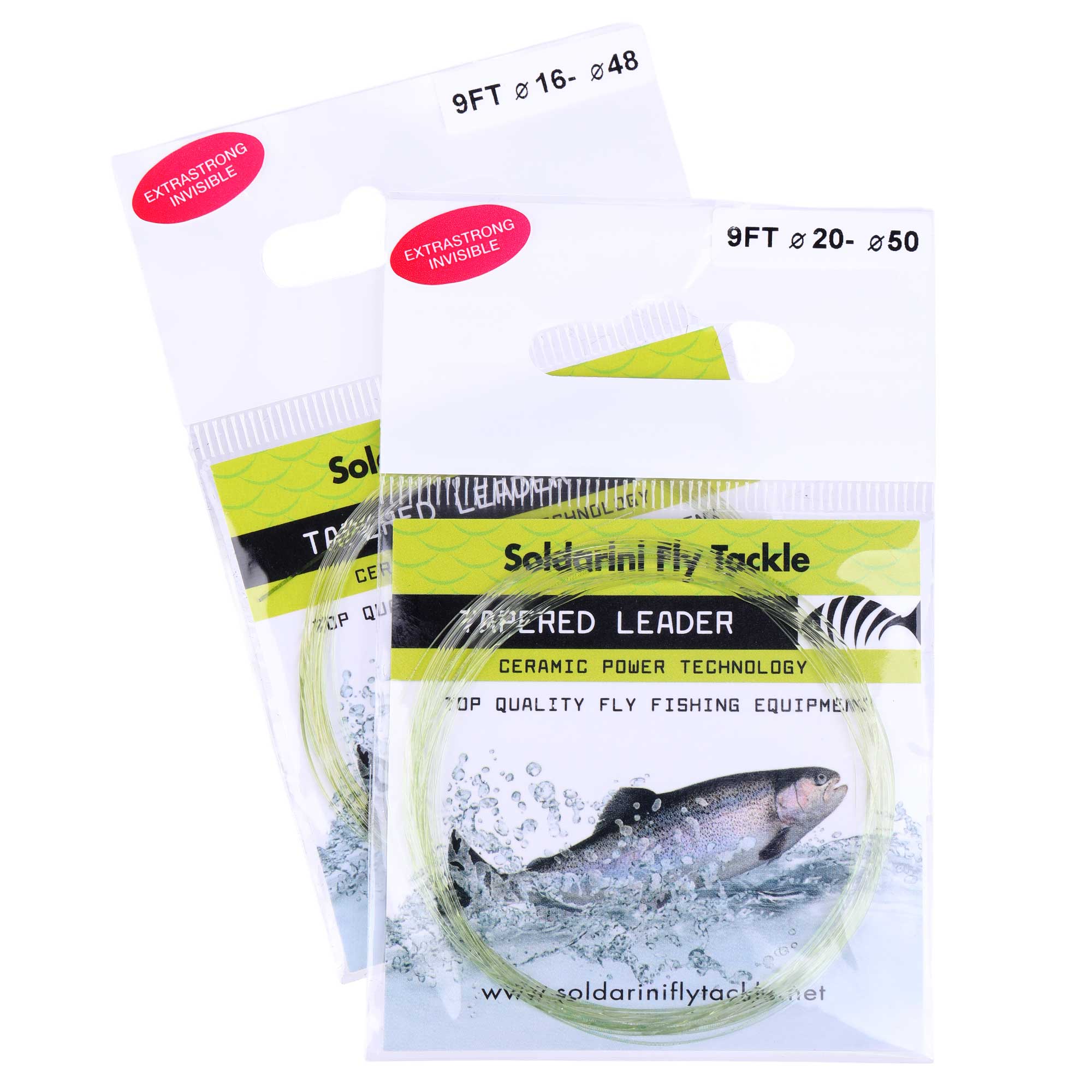 Soldarini Tapered leader 9 ft bas de ligne light olive