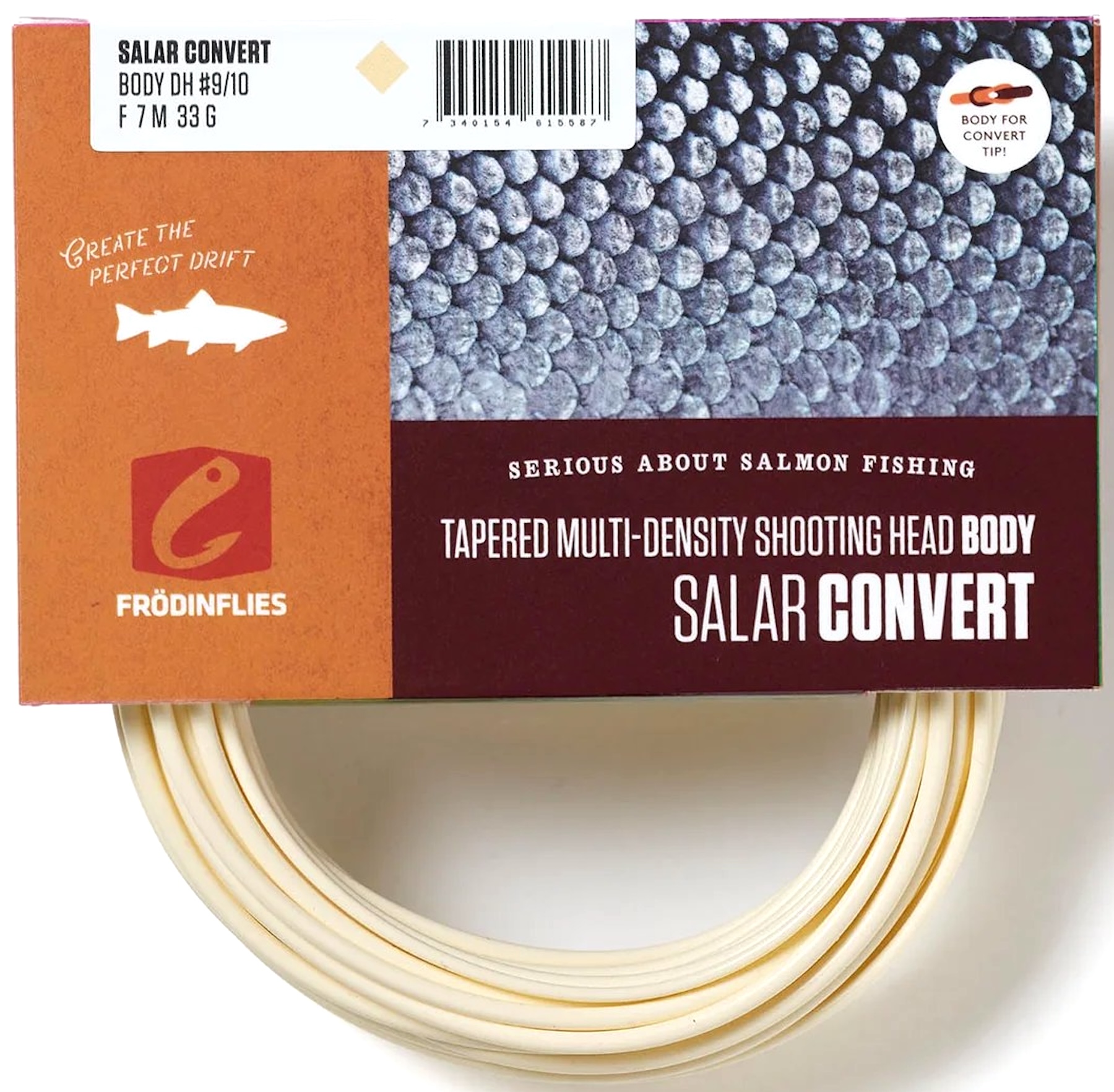 Frödin Salar Convert Short Spey Doublehand Shooting Head Tête de tir flottante