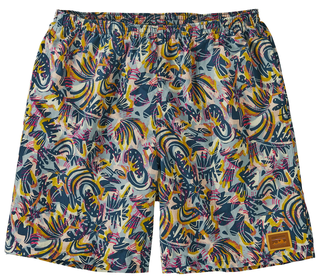 Patagonia M's Baggies Longs - 7 in. Wetwading & Boardshort WBTI - Wild Botanist : Tidal Teal