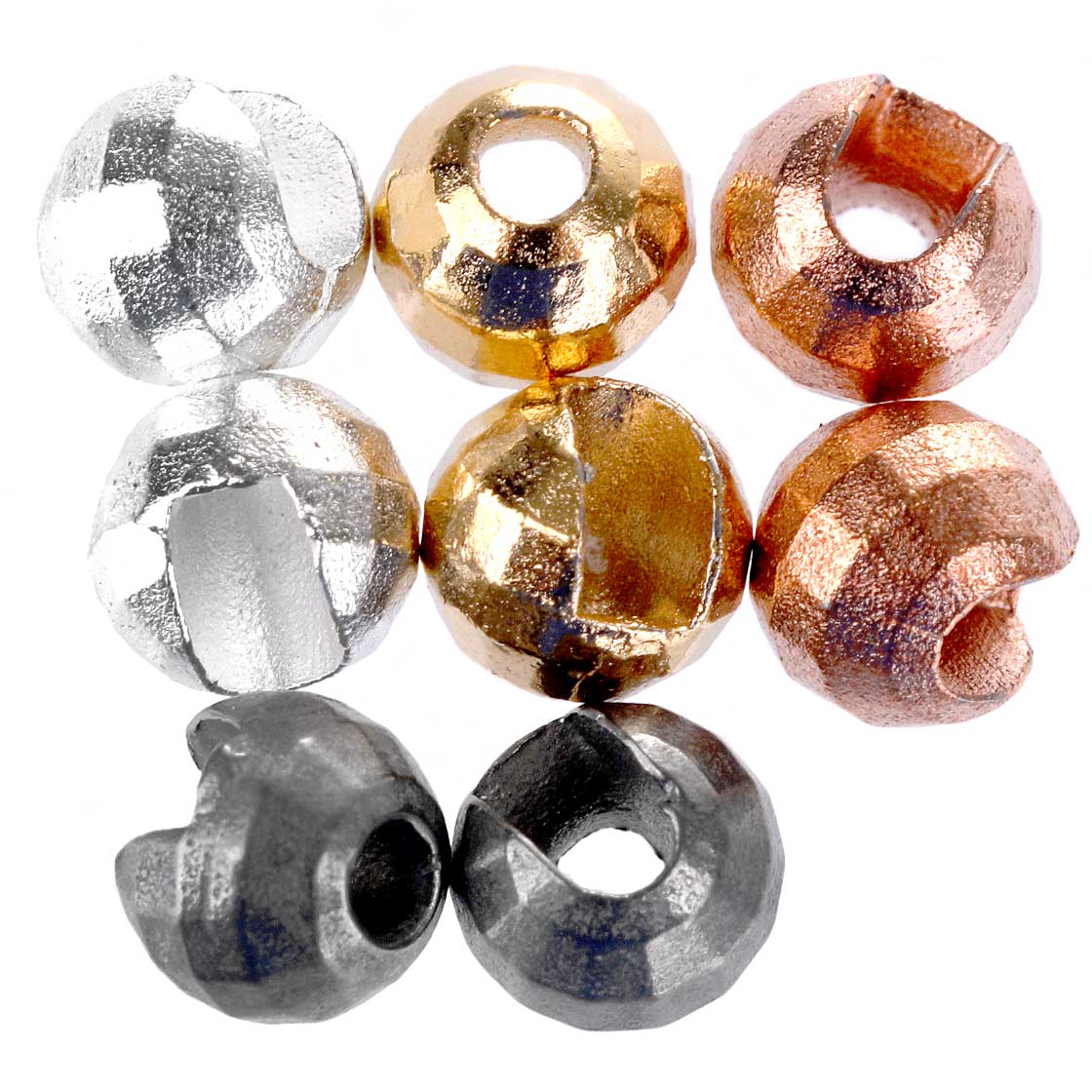 Hanak Tungsten Beads Diamond+ Facettes Perles fendues 20pc