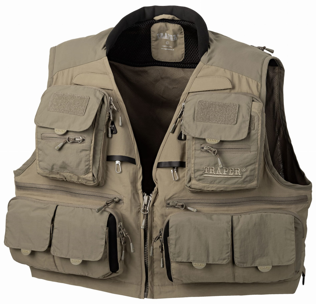 Traper Gilet de pêche à la mouche Montana stone