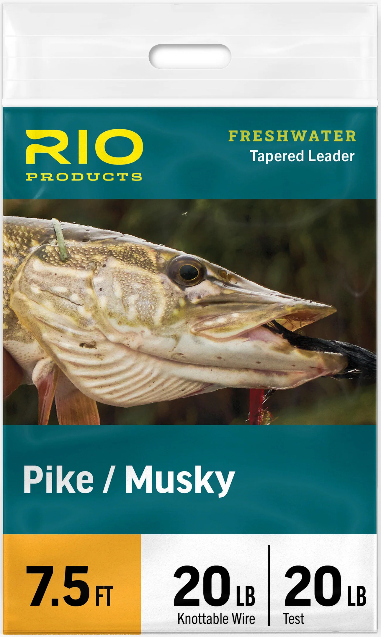 Rio Pike/Musky Leader bas de ligne en acier 7,5 ft.
