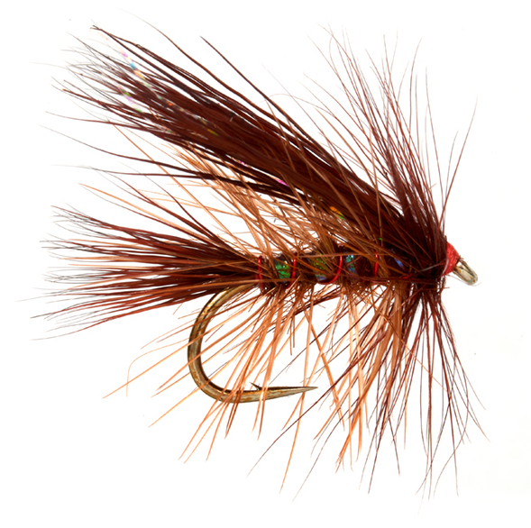 Mouche sèche Fulling Mill - Jackie's Hot Head Fiery Brown Stimulator