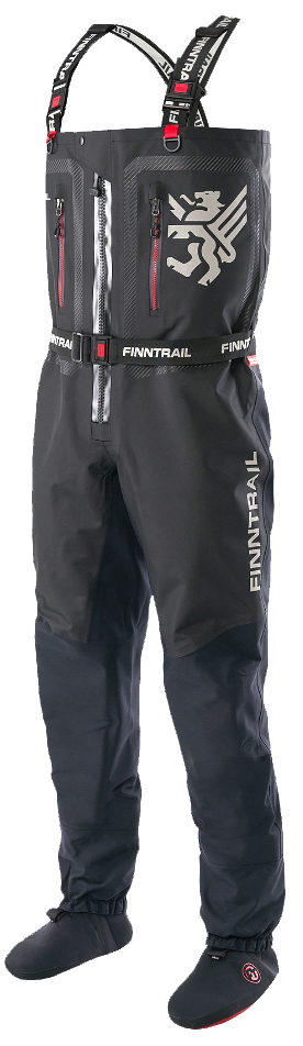 Finntrail Wader Speedmaster-Z Cuissardes avec fermeture éclair graphite