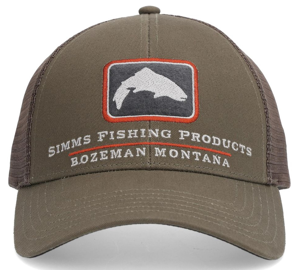 Simms Trout Icon Trucker Cap Casquette à visière hickory