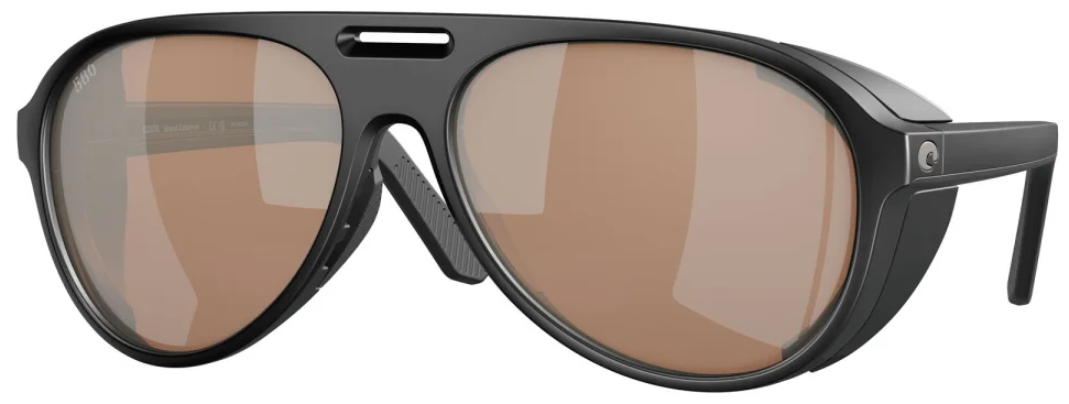 Costa Lunettes polarisantes Grand Catalina Matte Black (Copper Silver Mirror 580G)