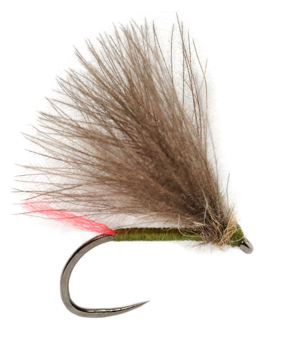 Mouche sèche Fulling Mill - Roza's Red Tag Olive Barbless