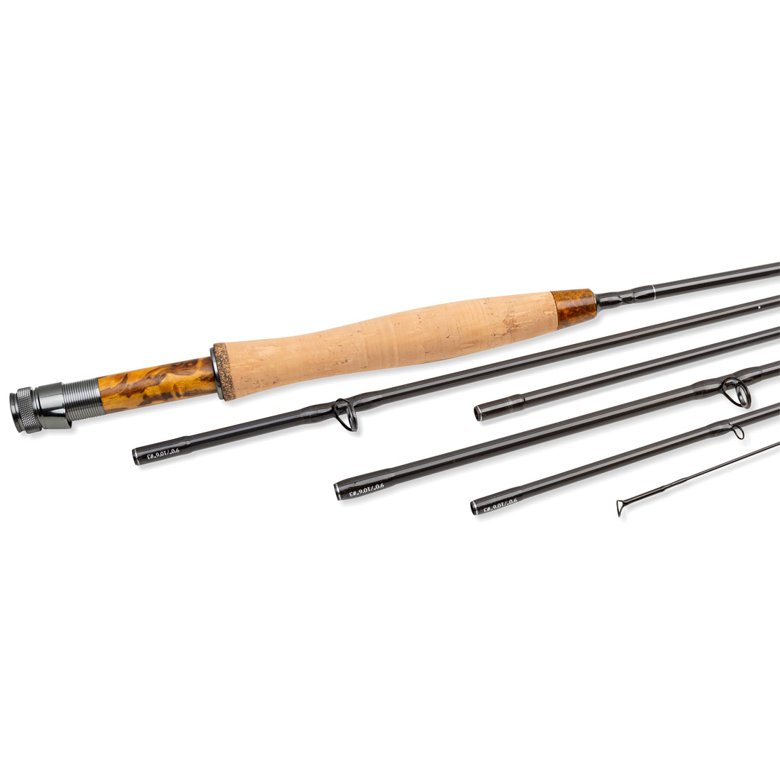 Traper Quadro Euro Nymph & Trout 4 en 1 Cannes à mouche à une main