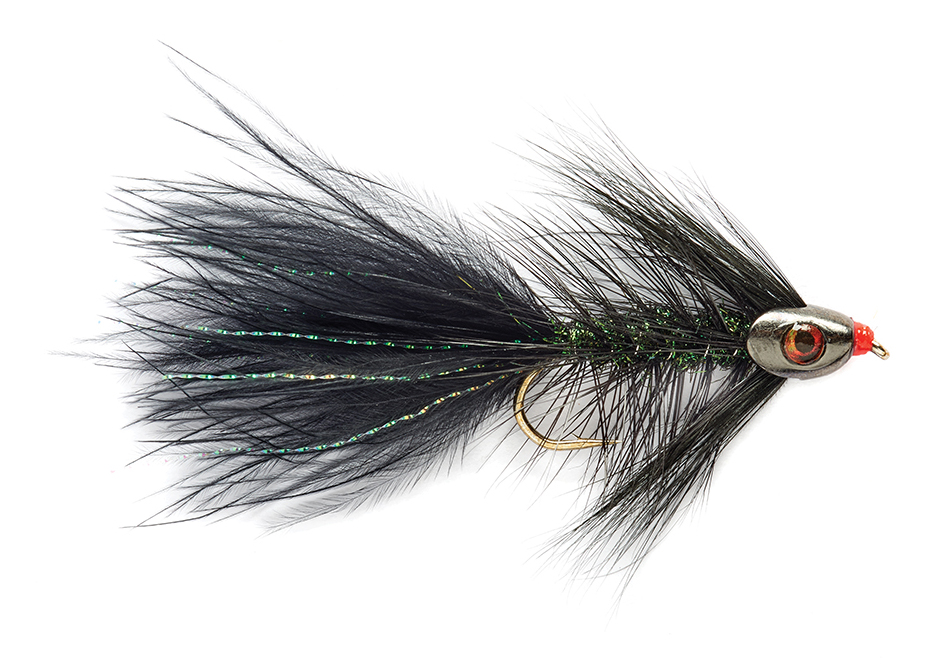 Fulling Mill Streamer - Wooly Bugger grizzly noir