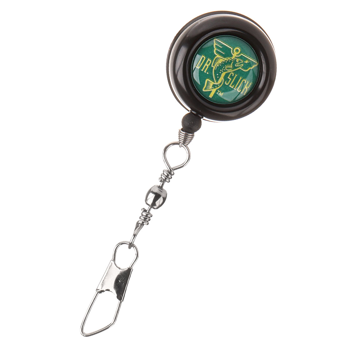 Dr. Slick Pin-On-Reel Steel Cord Swivel Ring noir