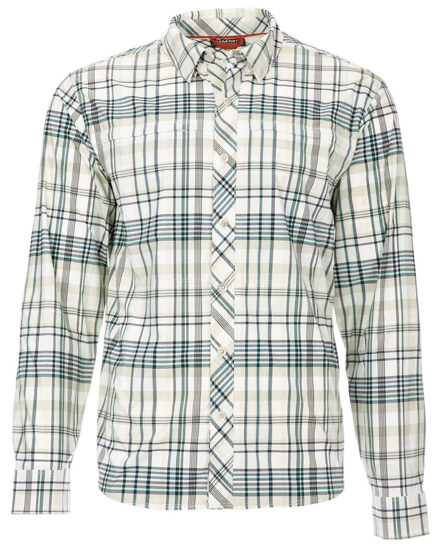 Simms Bugstopper Shirt chemise à manches longues foliage madras plaid anti-insectes