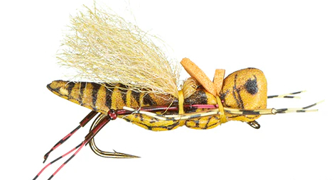 MFC KK's Henneberry Hopper Yellow Grasshopper Mouche sèche #10
