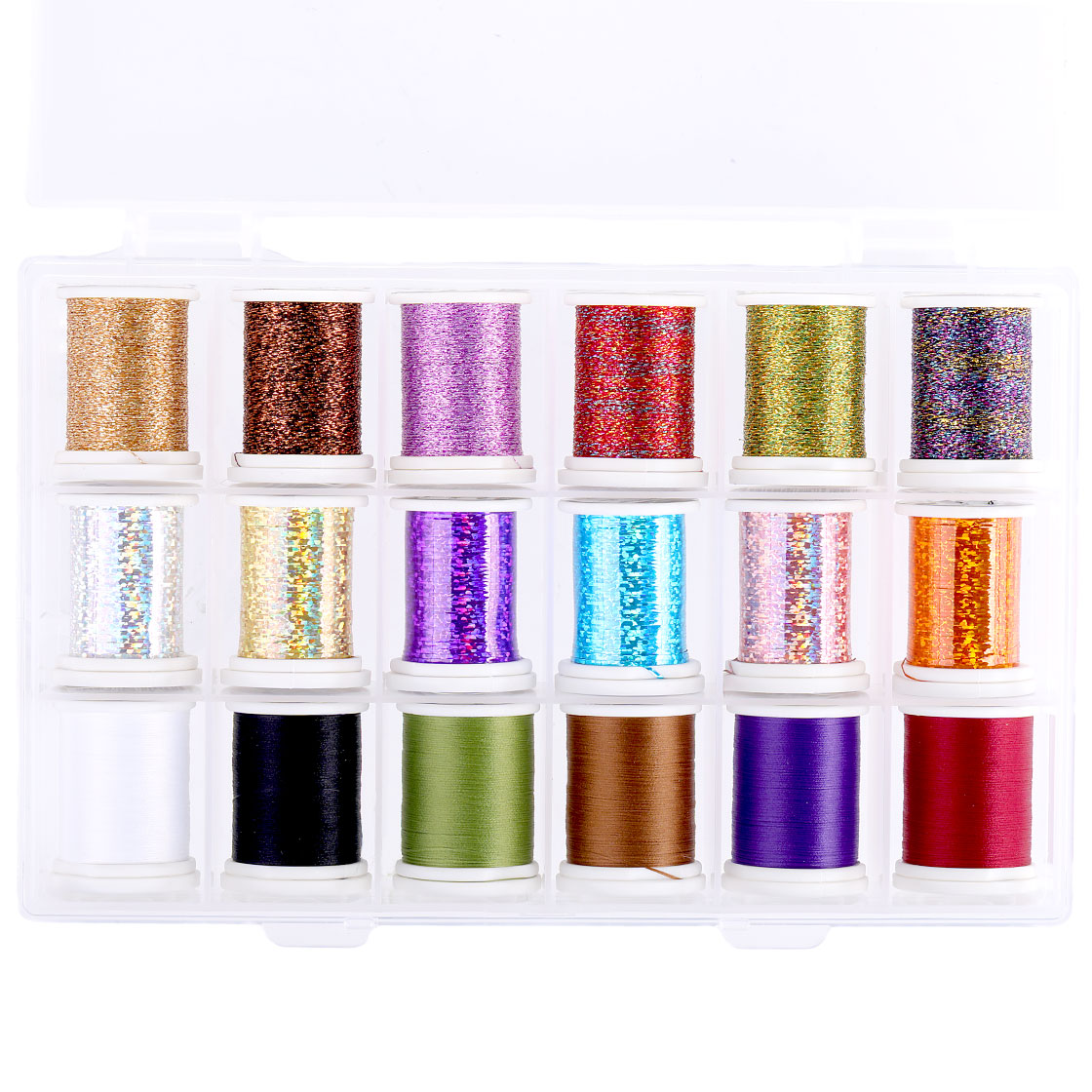 Textreme Perdigones Spool Kit Kit de bobines pour nymphes, boîte comprise