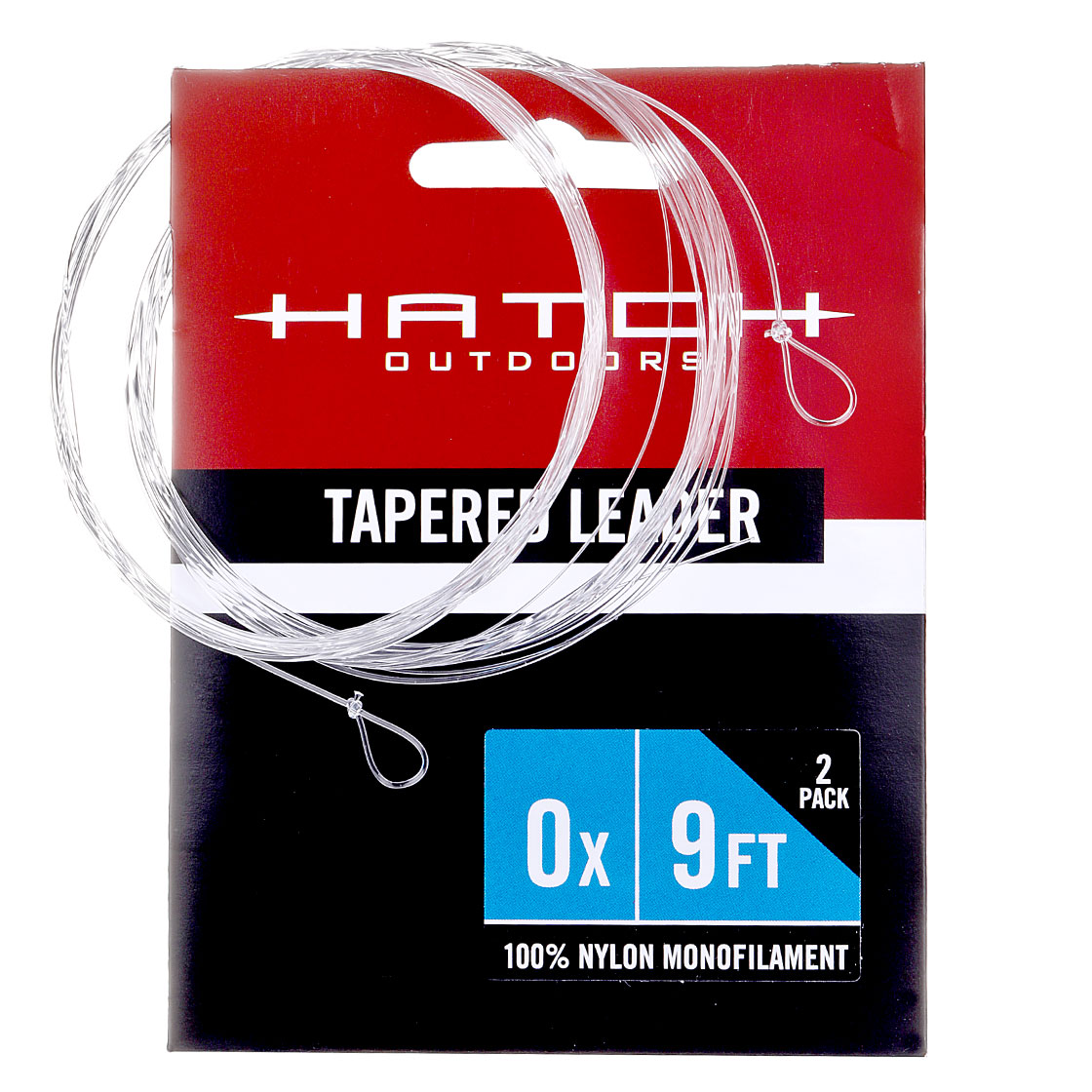 Hatch Professional Monofilament Nylon Tapered Leader Bas de ligne 9 ft 2er Pack