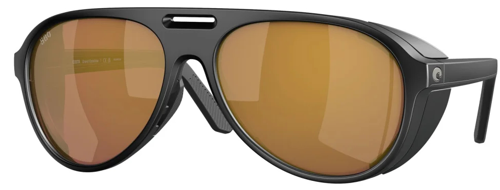 Costa Lunettes polarisantes Grand Catalina Matte Black (Gold Mirror 580G)