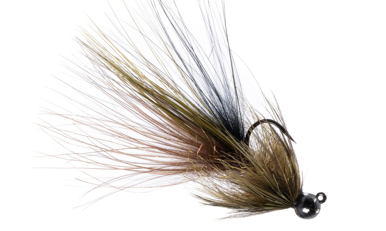 Umpqua Jig Streamer Gamebird Doctor Black Olive #8