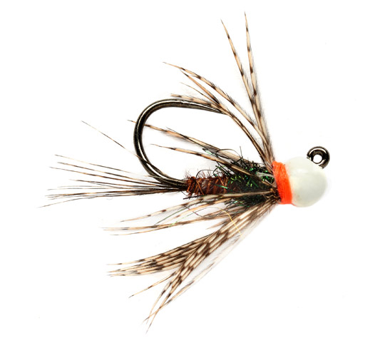 Nymphes Fulling Mill - White Bead PT Jig Barbless