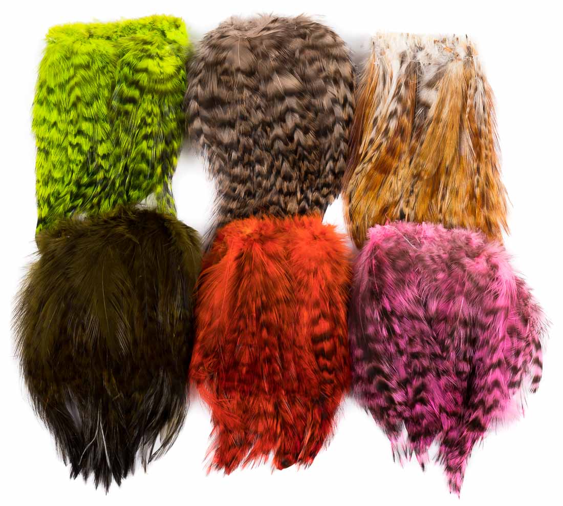 Wapsi Barred Strung Neck Hackle (hachoir à cou tordu)