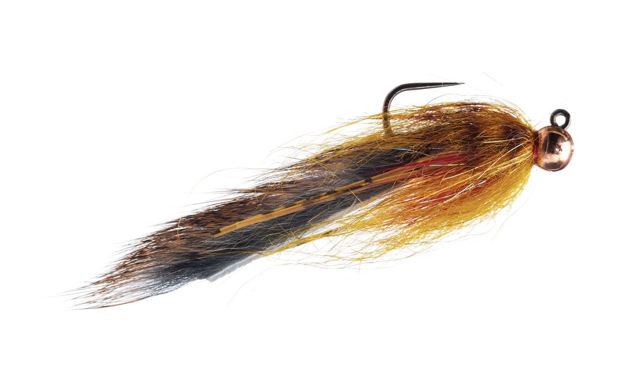 Umpqua Sculpin Jig Streamer Cousin Ginger #6 Barbless
