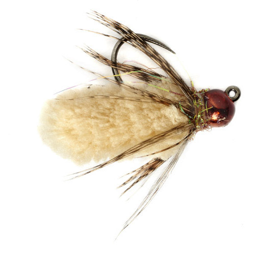 Nymphes Fulling Mill - Mop Fly Beige Barbless