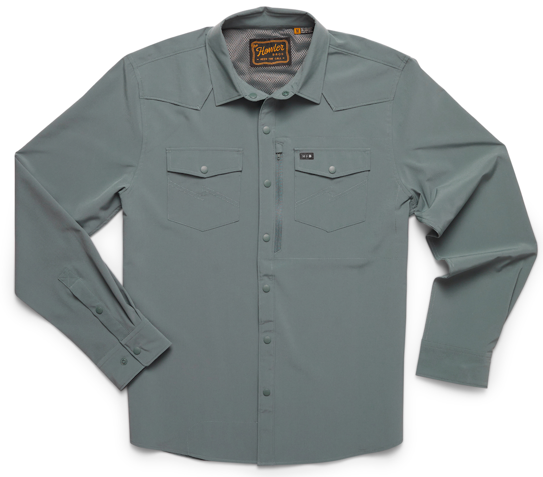 Howler Brothers Emerger Tech Sunshade T-shirt à manches longues - dark slate