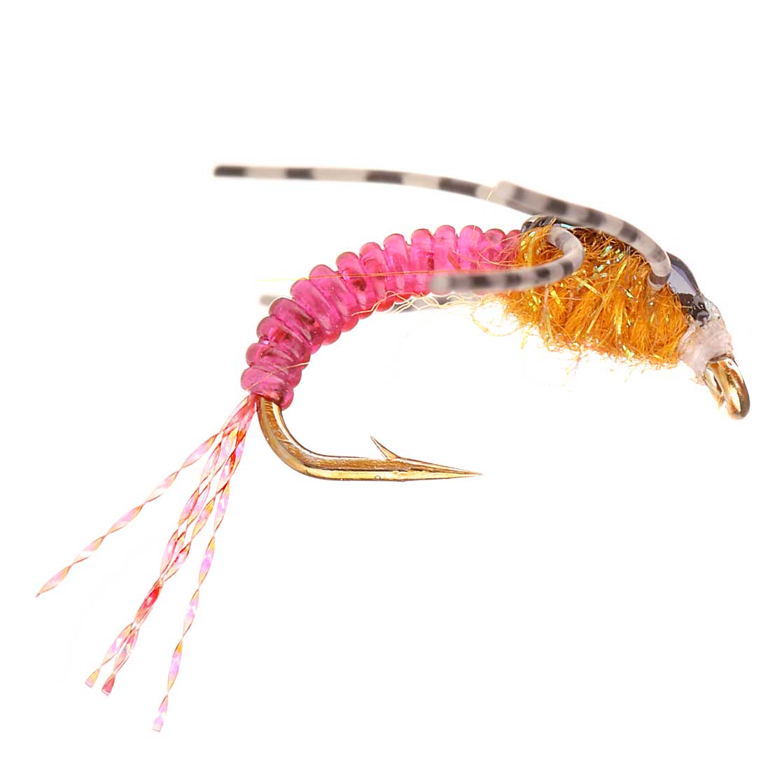 P-16037_kamie-flies_nymphe_rubberleg_nymph_orange_seitenansicht