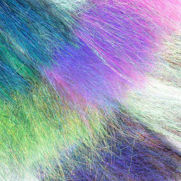 Hareline Ice Dub Minnow Back Shimmer Fringe