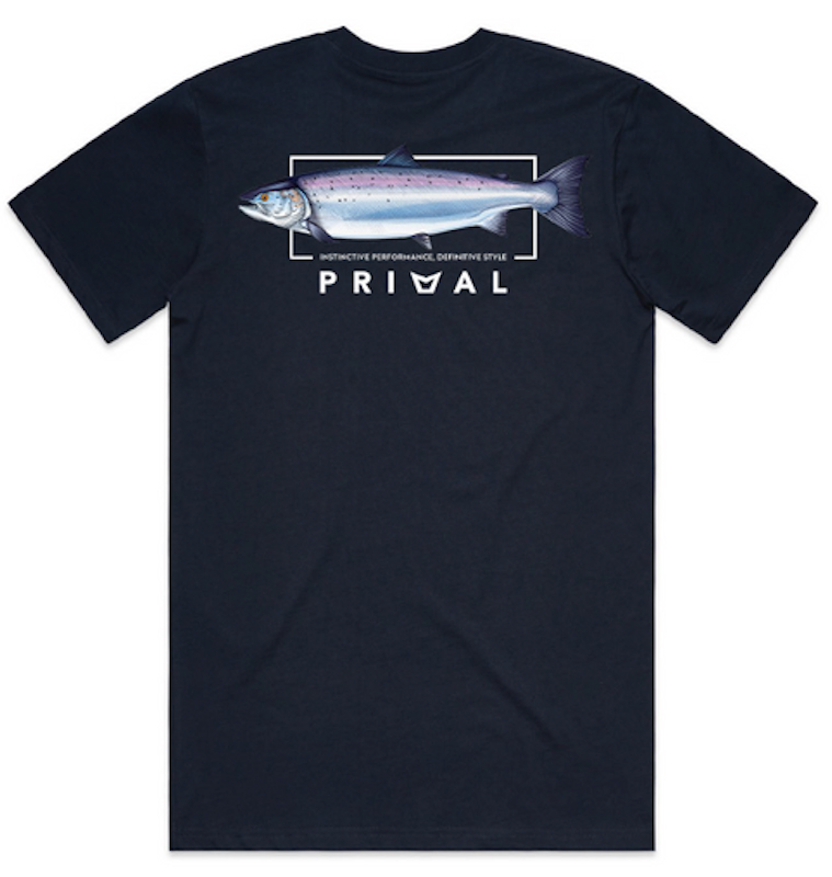Tee Primal Artist Salmon Navy