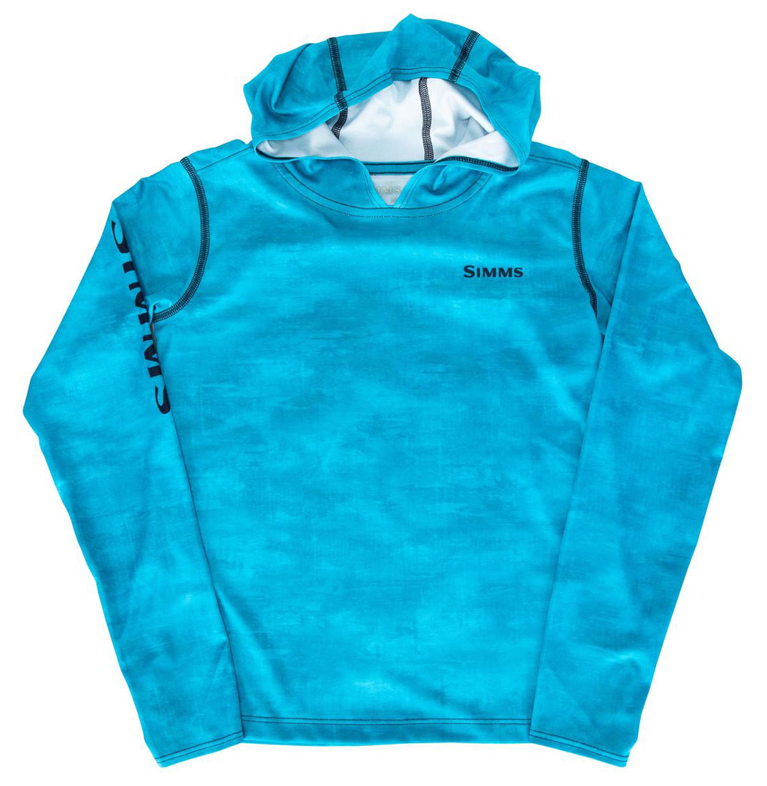 Simms Kid's Solar Tech Hoody Chemise à manches longues daze camo pool