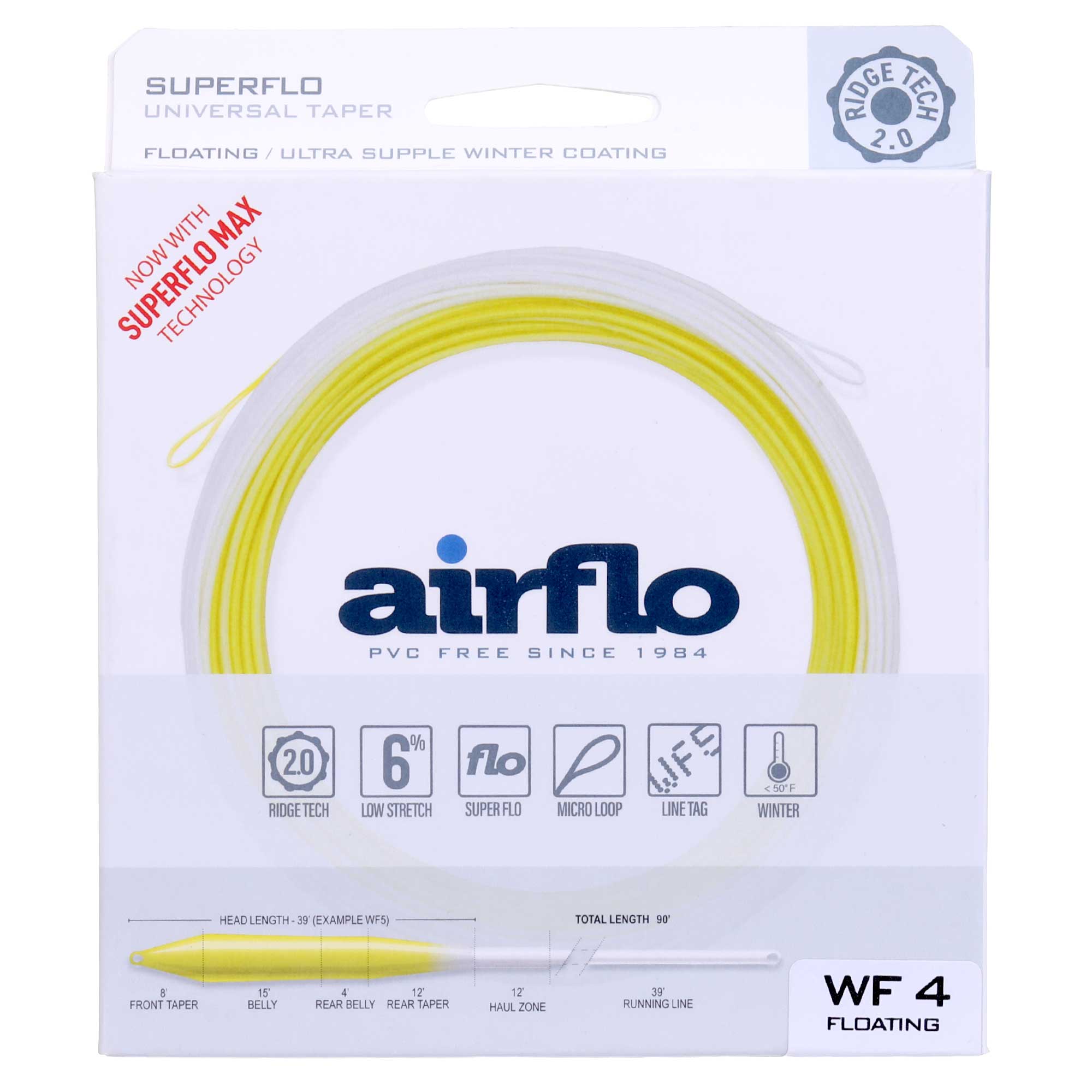 Airflo Superflo Ridge 2.0 Winter Supple WF Universal Taper Ligne à mouche pour la saison froide